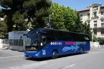 Frankreich / Région Provence-Alpes-Côte d'Azur / Bus Marseille: Iveco Magelys von Transdev, aufgenommen im April 2017 am Bahnhof Marseille Saint-Charles in Marseille.