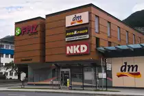 Haltestelle Kufstein Fachmarktzentrum. Aufgenommen 10.7.2017.