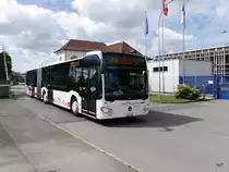 Rottal Auto AG / EUROBUS - Mercedes Citaro Nr.36  LU 173560 in Kerzers als Bahnersatz für die BLS Zwischen Kerzers und Bern Brünnen am 15.07.2017