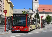  STW Klagenfurt, Citaro 2 G Euro 6 Wagen 6 als Linie 22 am Heiligengeistplatz, 05.07.2017. 