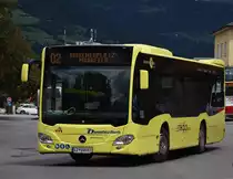 Bundschuh Citaro 2 K Euro 6  LZ 999 BJ  als Linie 2 am Bahnhofsvorplatz in Lienz, 14.07.2017. 