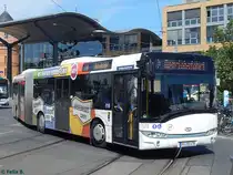 Solaris Urbino 18 der Beelitzer Verkehrs- und Servicegesellschaft mbH in Potsdam am 07.06.2016