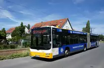 Stadtbus Mainz: MAN Lion's City G der MVG Mainz / Mainzer Verkehrsgesellschaft, aufgenommen im Juni 2017 in Mainz-Bretzenheim.