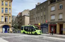 Frankreich / Stadtbus Metz / Bus Metz: Mercedes-Benz Sprinter (Dietrich City 23) von LE MET' / Transports de l'agglomeration de Metz Metropole, aufgenommen im Juli 2017 im Stadtgebiet von Metz.