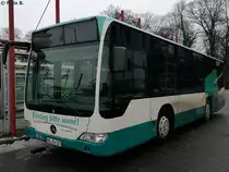 Mercedes Citaro II K der Neubrandenburger Verkehrsbetriebe in Neubrandenburg am 21.01.2017