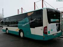 Mercedes Citaro II K der Neubrandenburger Verkehrsbetriebe in Neubrandenburg am 21.01.2017