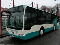 Mercedes Citaro II K der Neubrandenburger Verkehrsbetriebe in Neubrandenburg am 21.01.2017