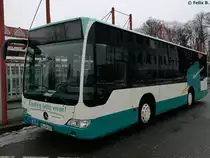 Mercedes Citaro II K der Neubrandenburger Verkehrsbetriebe in Neubrandenburg am 21.01.2017
