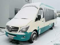Mercedes Sprinter der Neubrandenburger Verkehrsbetriebe in Neubrandenburg am 11.01.2017