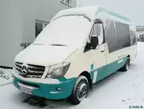 Mercedes Sprinter der Neubrandenburger Verkehrsbetriebe in Neubrandenburg am 11.01.2017