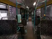 Innenraum eines Mercedes Citaro II der Neubrandenburger Verkehrsbetriebe in Neubrandenburg am 19.09.2016