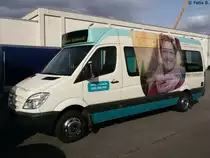 Mercedes Sprinter der Neubrandenburger Verkehrsbetriebe in Neubrandenburg am 19.09.2016