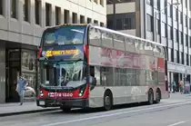 Alexander Denis E 500 Bus mit der Nummer 8125, auf der Linie 91 unterwegs in Ottawa. Die Aufnahme stammt vom 18.07.2017.