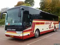 Van Hool TX16 von Dalstra Reizen aus den Niederlanden im Stadthafen Sassnitz am 22.10.2016