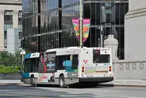 Nova Bus 0714 der STO Société de transport de l`Outaouais fährt am 17.07.2017 in Ottawa.