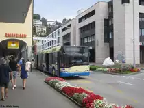 Fart Nr. 8 (Solaris Urbino 18) am 20.7.2017 in Ascona, Posta