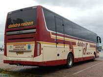 Van Hool TX16 von Dalstra Reizen aus den Niederlanden im Stadthafen Sassnitz am 22.10.2016