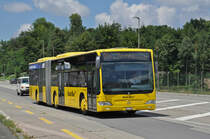 Mercedes Citaro 88 der AAGL, auf der Linie 81 fährt Richtung Schweizerhalle. Die Aufnahme stammt vom 13.07.2017.