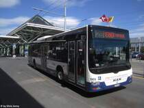 tpg/Globe Limo SA Nr. 1909 (MAN A21 Lion's City) am 4.8.2017 beim Flughafen Genf