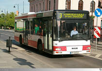 MAN Niederflurbus 2. Generation der  Miejski Zakład Komunikacji Sp. z o.o.  Wagen 56, aufgenommen am 2. Juni 2017 in Piotrkow Trybunalski / Polen.