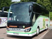 Setra 511 HD von Leidinger aus Österreich im Stadthafen Sassnitz am 30.06.2016