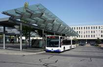 Stadtbus Kaiserslautern: Mercedes-Benz Citaro Facelift G der SWK - Stadtwerke Kaiserslautern GmbH, aufgenommen im August 2017 am Hauptbahnhof in Kaiserslautern.