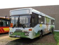 Natur Pur Bus Mercedes Benz O405 am 26.08.17 beim Tag der offenen Tür der Hanauer Straßenbahn 