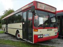 HSB Mercedes Benz O405 am 26.08.17 beim Tag der offenen Tür der Hanauer Straßenbahn 