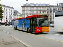 Scania OmniLink N94, Wagen '1132' von Movia auf der Linie1A im Zentrum von Kopenhagen im August 2017.