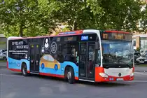 . TR VU 115, Mercedes Benz Citaro biegt am Bahnhof von Trie in die Bushaltestelle ein.  10.09.2017