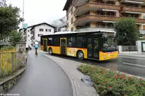 Postauto/Regie Prättigau GR 168 856 (MAN A21 Lion's City) am 12.9.2017 in Klosters, Vereinapark