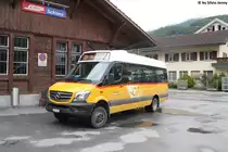 Postauto/Regie Prättigau GR 168 862 (Mercedes Sprinter) am 12.9.2017 beim Bhf. Schiers