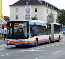 ESWE Verkehr MAN Lions City G Wagen 367 am 16.09.17 in Mainz Kastel (Wiesbaden)