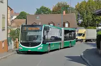 Mercedes Citaro 7005 auf der Tram Ersatzlinie 3, die wegen der Baustelle am Steinenberg nicht verkehren kann. Nach dem bedienen der Endhaltestelle Burgfelderhof fahren die Busse zum Wenden ein kurzes Stück nach St. Louis. Die Aufnahme stammt vom 25.09.2017.