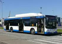 MAN Lion's City CNG (2033) der p k m Gdynia am Hafen von Gdynia /Gdingen im August 2017.