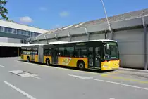 Der letzte Citaro I G von Postauto in der Region Bern, Wagen 638/3975, abgestellt beim Postautobahnhof im Berner Hauptbahnhof, 27.09.2017.