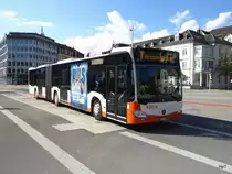 BSU - Mercedes Citaro Nr.39  SO 172039 unterwegs vor dem Bahnhof Solothurn am 25.09.2017