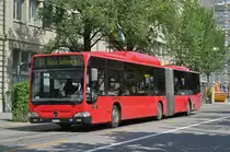 Mercedes Citaro 850, auf der Linie 17, fährt durch die Bundesgase. Die Aufnahme stammt vom 25.08.2017.