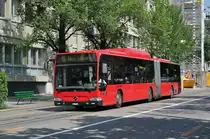 Mercedes Citaro 849, auf der Linie 10, fährt durch die Bundesgase. Die Aufnahme stammt vom 25.08.2017.