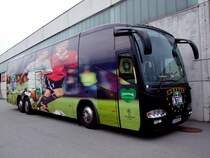 Mannschaftsbus des SK-Sturm Graz anl�sslich eines Cup-Spieles vor dem FILL-Metallbaustadion in Ried i.I.; 080912