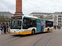 HEAG moiBus Mercedes Benz Citaro 2 Wagen 311 am 07.10.17 in Darmstadt Luisenplatz