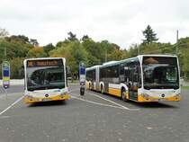 HEAG moiBus Mercedes Benz Citaro 2 Wagen 315 und Citaro 2 G Wagen 365 am 07.10.17 in Darmstadt Böllenfaltor