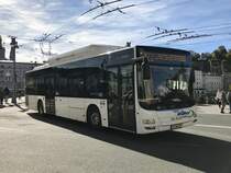 MAN Lions City von Albus Salzburg am 11.10.17 in der Stadt.