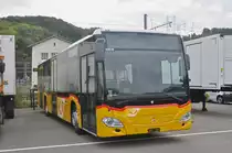 Fabrikneuer Mercedes Citaro für die Post steht auf dem Hof der Kestenhoz AG. Die Aufnahme stammt vom 28.09.2017.