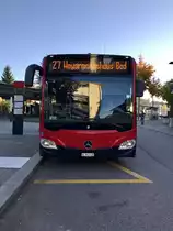 Die Front des neuen C2 K 435 am 16.10.17 beim Bhf Bümpliz Süd.