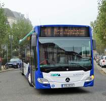 Stadtbus Bad Nauheim Mercedes Benz Citaro 2 am 15.10.17 am Bahnhof