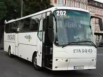 Ein Bova Futura FHD von 'SINDBAD Opolskie PKS' mit der Wagennummer 202 in Opole | August 2016