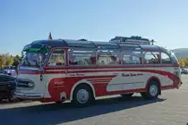 Mercedes O 321 H mit Vetter-Aufbau, Bj. 1954,  Klassen Reisen - Nostalgiebus 1954 , Bad Dürkheim 14.10.2017