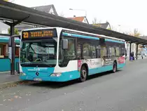 Stadtverkehr Maintal Mercedes Benz Citaro 1 Facelift am 21.10.17 in Frankfurt am Main Enkheim
