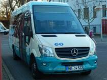 Mercedes Sprinter der Neubrandenburger Verkehrsbetriebe in Neubrandenburg am 02.12.2016